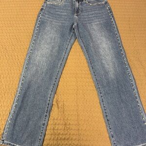 Express Gold Stud Embellished Women's Jeans